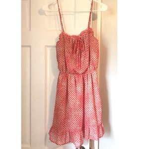 Francesca’s Drop-Waist Orange Summer Dress